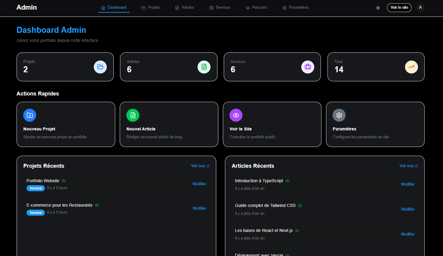 Capture d'écran 3 de Portfolio Website